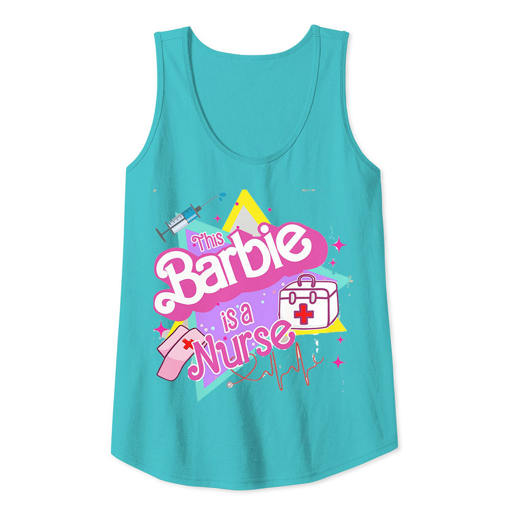 Cute Barbie Nurse Tank Top Week Gift