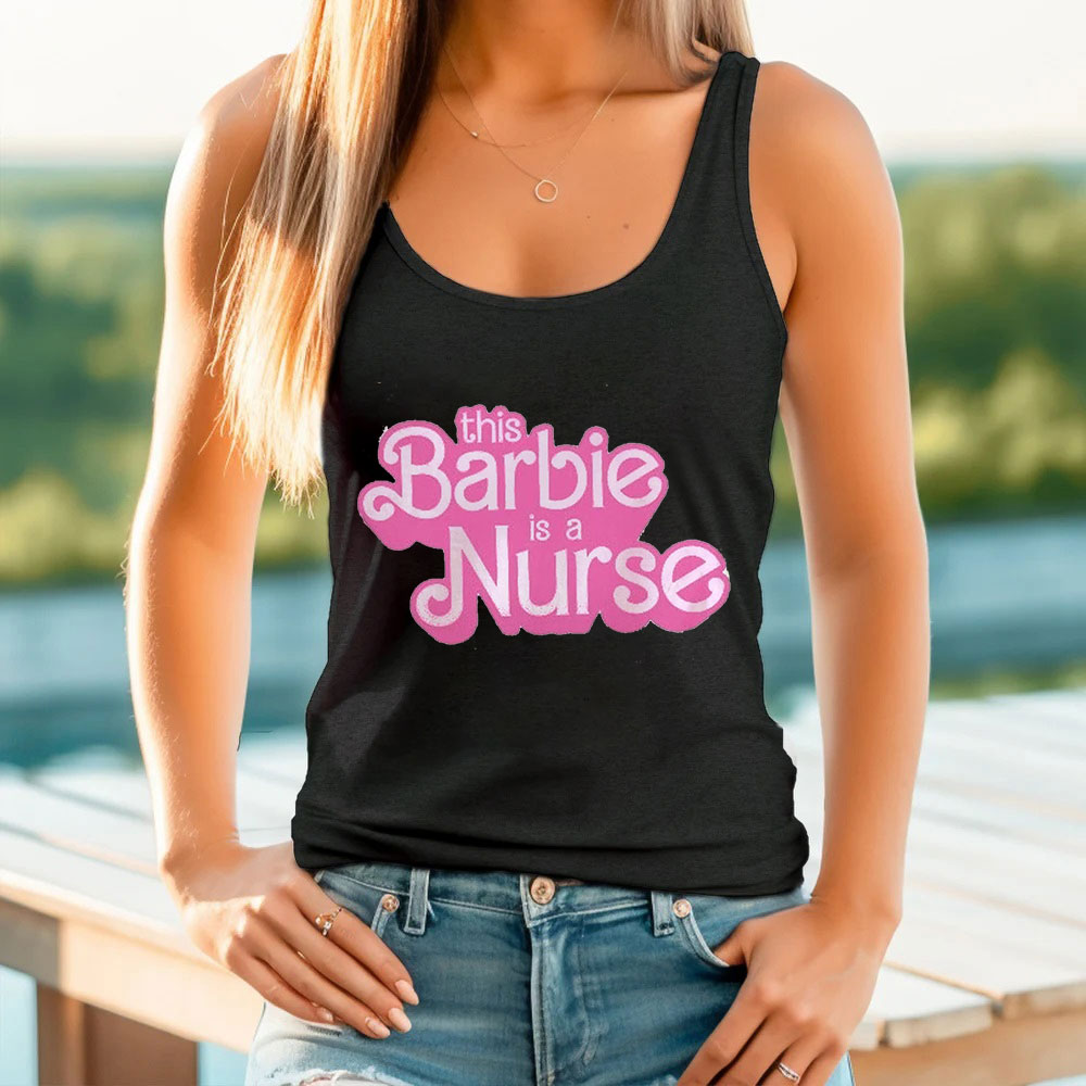 Cute Barbie Nurse Tank Top For Women's Nurse