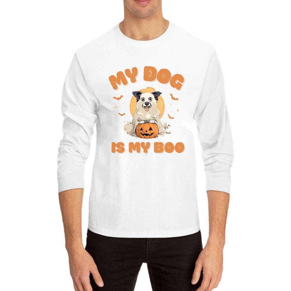 My Dog Is My Boo Funny Ghost Dog Shirt For Halloween