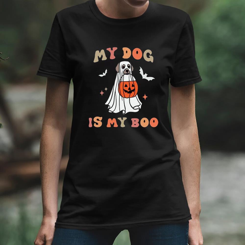My Dog Is My Boo Cute Halloween Dog Shirt
