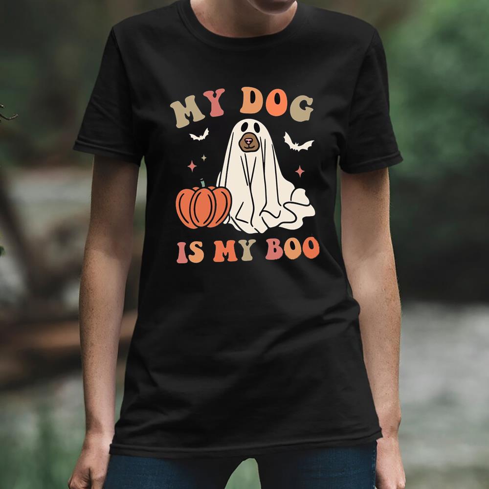 My Dog Is My Boo Cool Halloween Shirt For Party