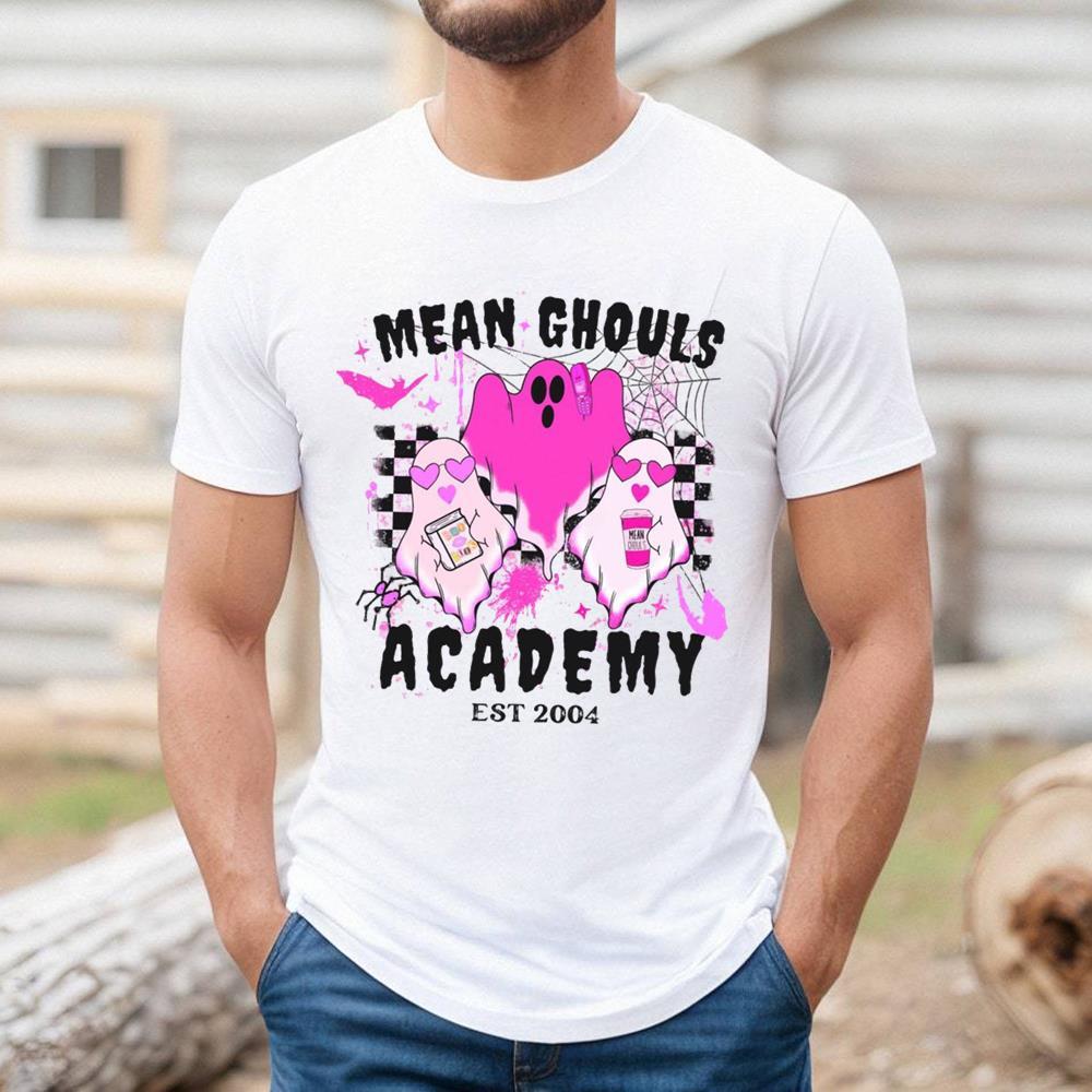 Mean Ghouls Academy Spooky Pink Shirt