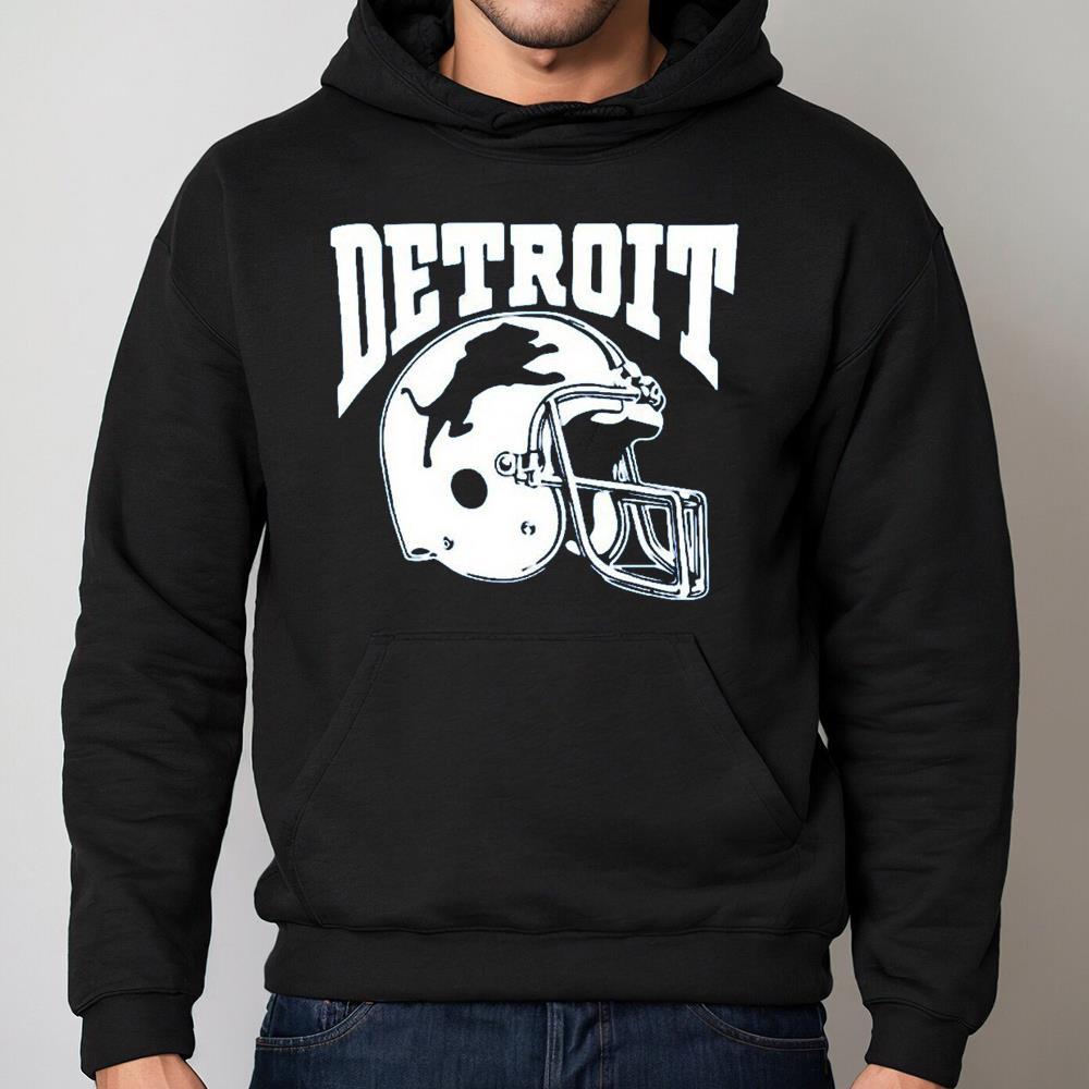 Classic Helmet Detroit Lions Shirt For Football Team