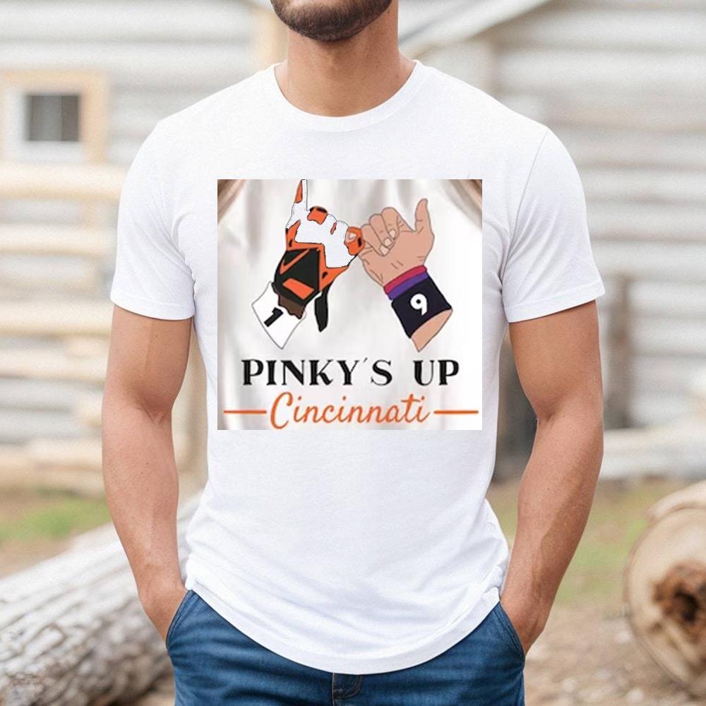 Vintage Cincinnati Bengals Shirt Make Pinkys Up Jersey Gift