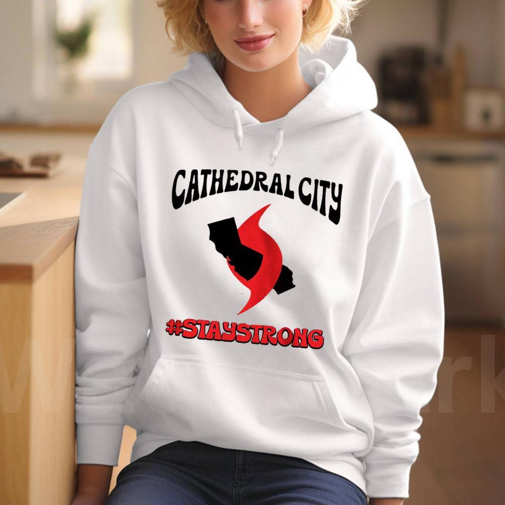 Strong Cathedral City Hurricane Hilary Shirt, Vintage Sweatshirt Crewneck