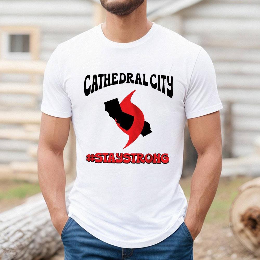 Strong Cathedral City Hurricane Hilary Shirt, Vintage Sweatshirt Crewneck