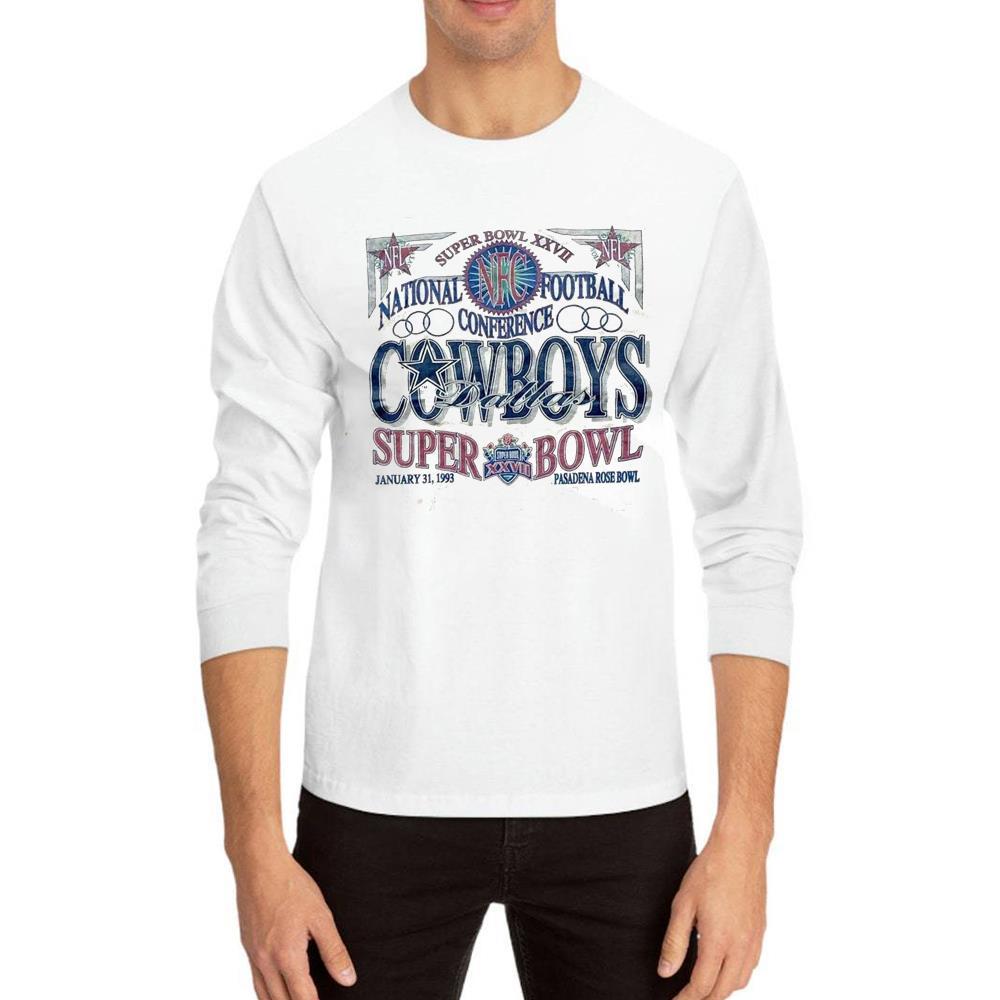 Vintage 1993 Dallas Cowboys Shirt For Him, Top Cowboys Football Hoodie Tee Tops