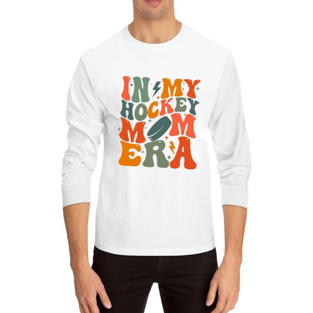 Custom In My Hockey Mom Era Shirt For Game Day Hockey, Hockey Unisex Hoodie Sweatshirt