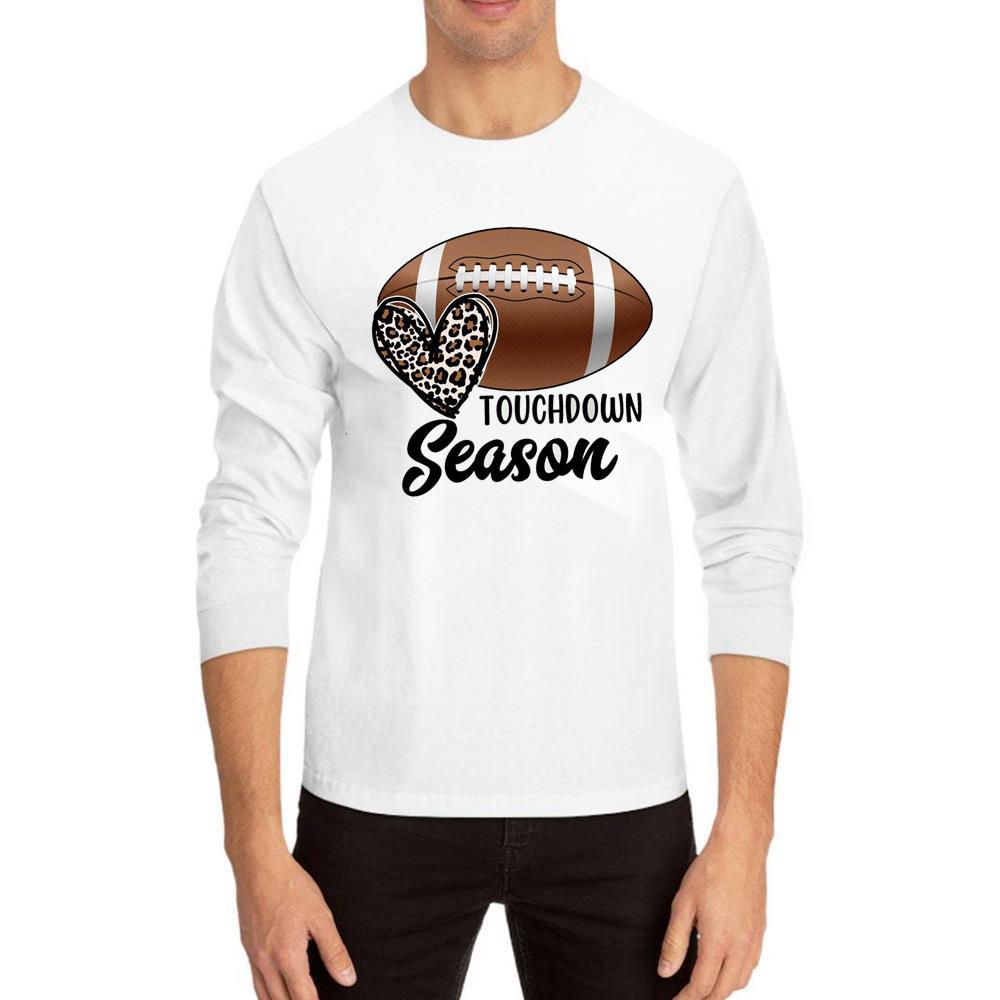 Touch Down Season Shirt For Football Lovers, Football Unisex Hoodie Long Sleeve