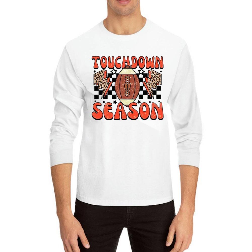 Fall Football Alabama Touch Down Season Shirt, Peace Love Footbal Sweater Long Sleeve
