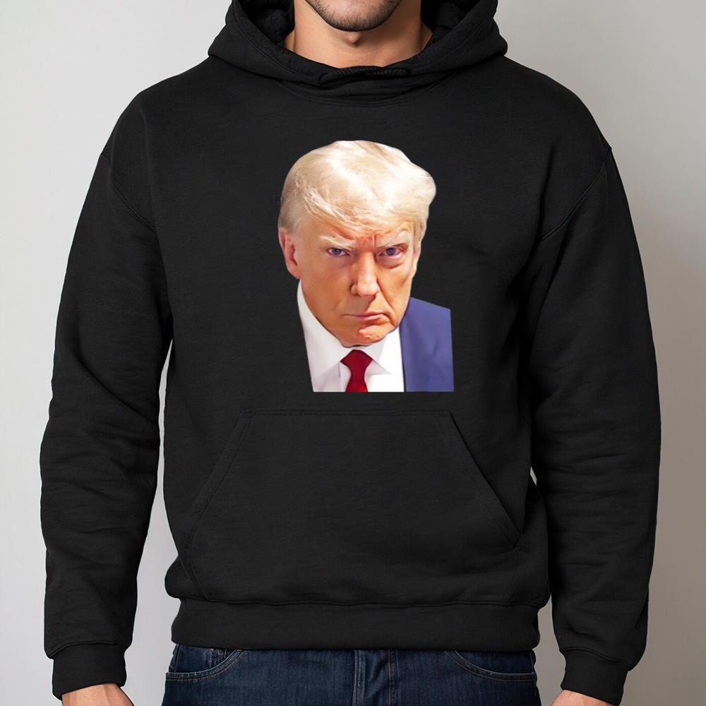 2023 Donald Trump Mugshot Shirt, Donald Trump Short Sleeve Unisex Hoodie