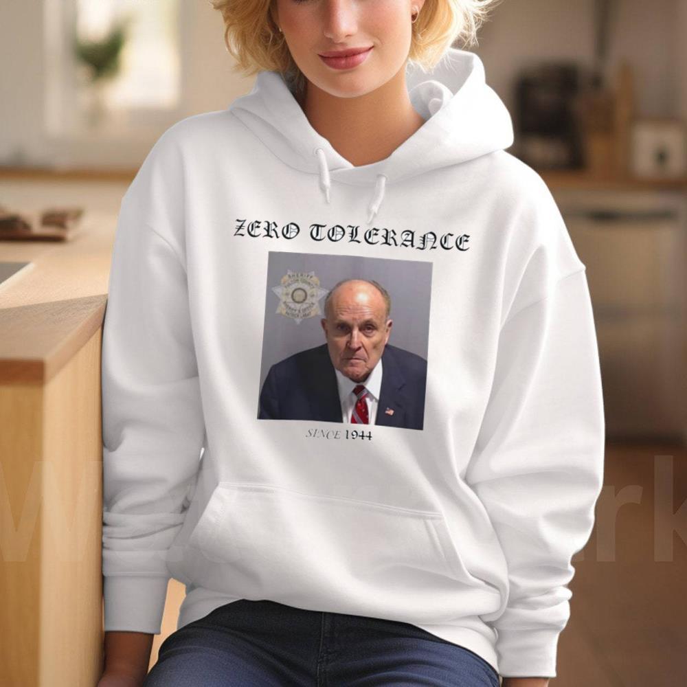 Zero Tolerance Rudy Giuliani Mugshot Shirt, Rudy Giuliani Sweater Short Sleeve