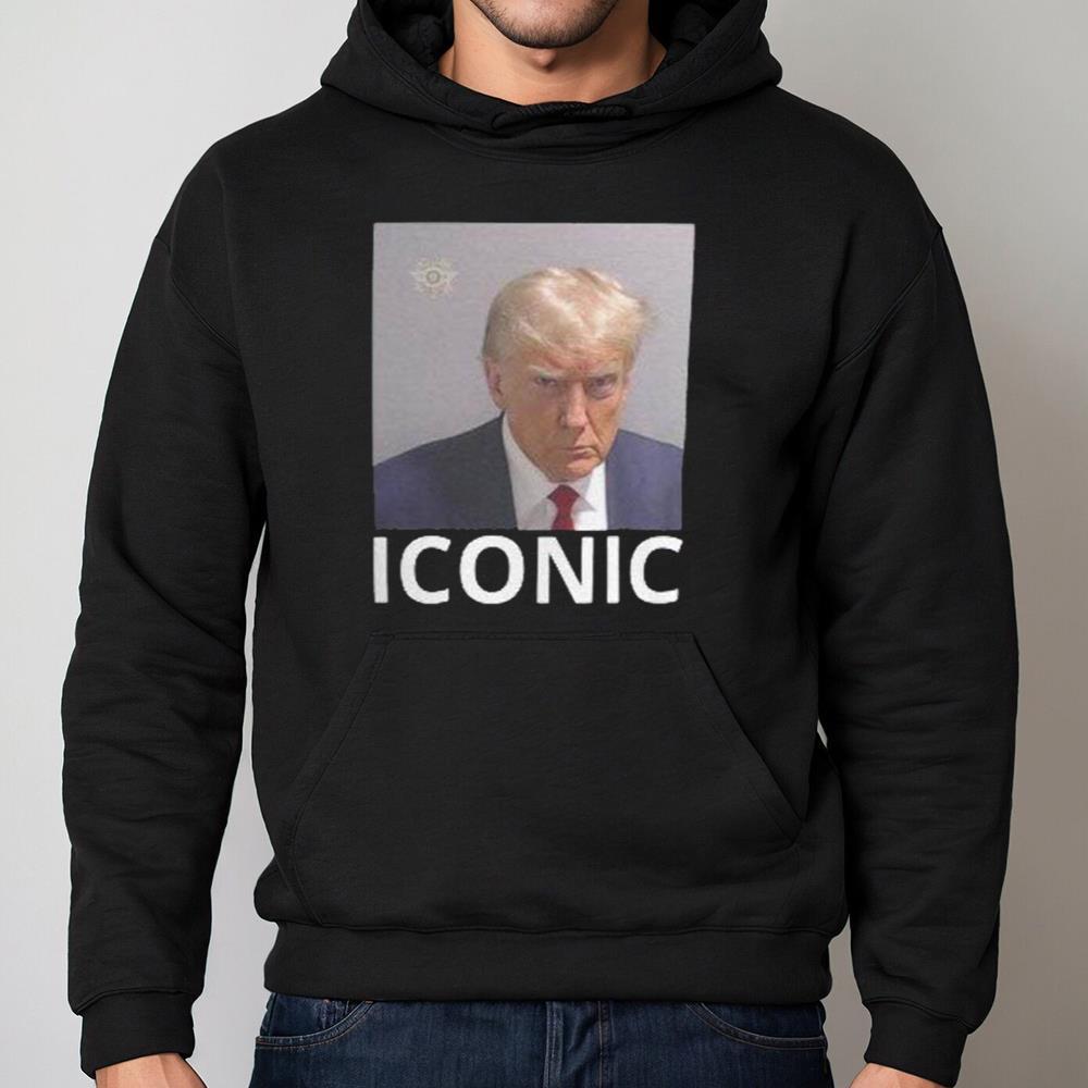 Iconic Donald Trump Mugshot Shirt For Him, Trump Unisex Hoodie Funny Sweater