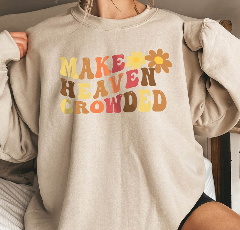 Make Heaven Crowded Retro Flower Sweatshirt
