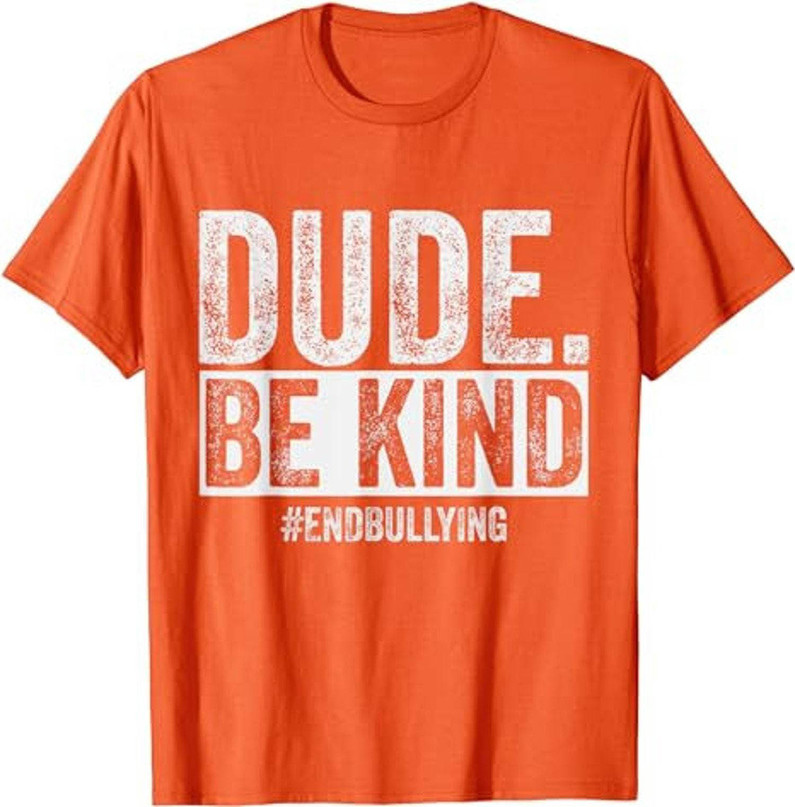 2023 Kindness Day Unity Day Shirt, No Bullies Bullying Kind Short Sleeve Unisex T Shirt