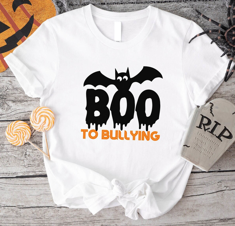 Boo To Bullying Shirt, Anti Bullying Day Unisex Hoodie Long Sleeve