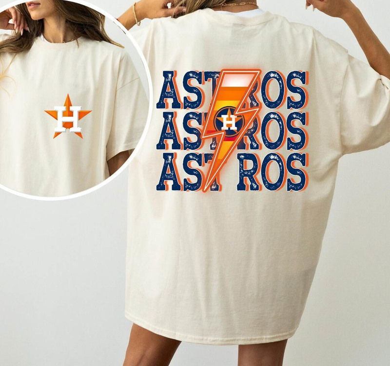 Houston Astros Shirt, H Town Houston Tee Tops Crewneck