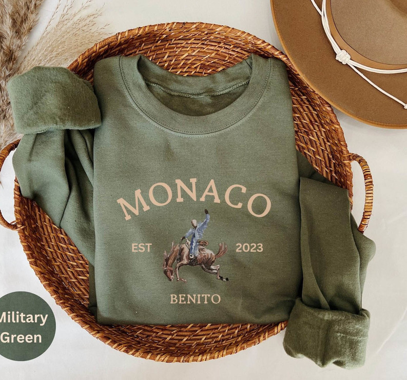 Monaco Sweatshirt, Bad Bunny New Album Long Sleeve Unisex T Shirt