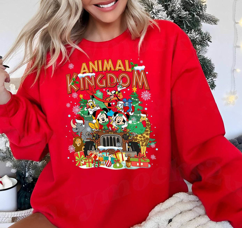 Disney Animal Kingdom Shirt, Mickey And Friends Safari Mode Long Sleeve Unisex Hoodie