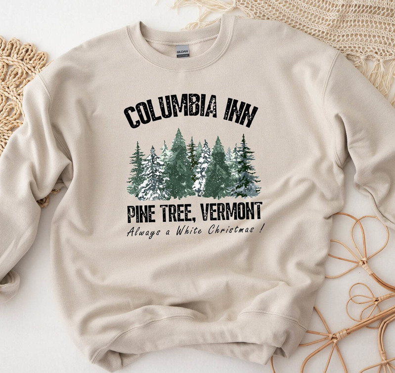Columbia Inn Pine Tree Vermont Shirt, Christmas Bing Crosby Unisex T Shirt Long Sleeve