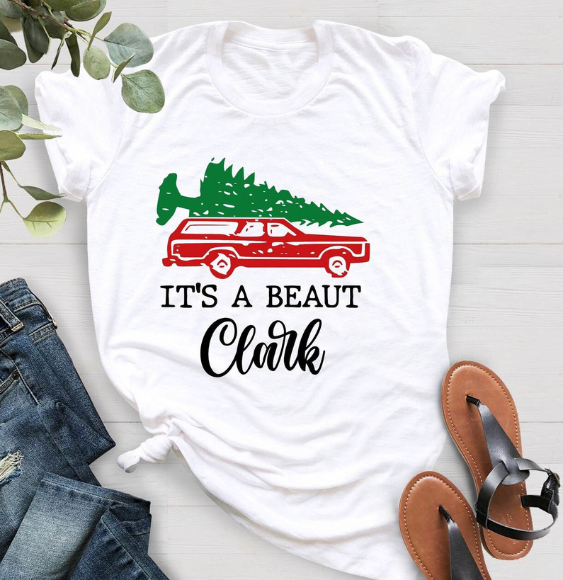 It's A Beaut Clark Cute Shirt, Christmas Movie Short Sleeve Unisex Hoodie