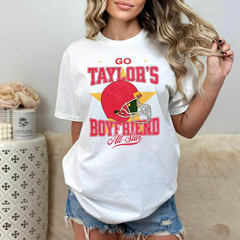Go Taylors Boyfriend Shirt, Football Kc Crewneck Unisex Hoodie