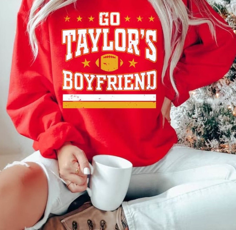 Go Taylors Boyfriend Shirt, Swift Kelce Short Sleeve Long Sleeve