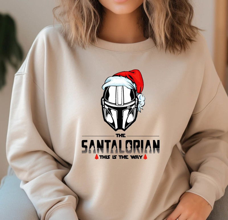 Santalorian Star Wars Christmas Shirt, Disney Christmas Long Sleeve Unisex Hoodie