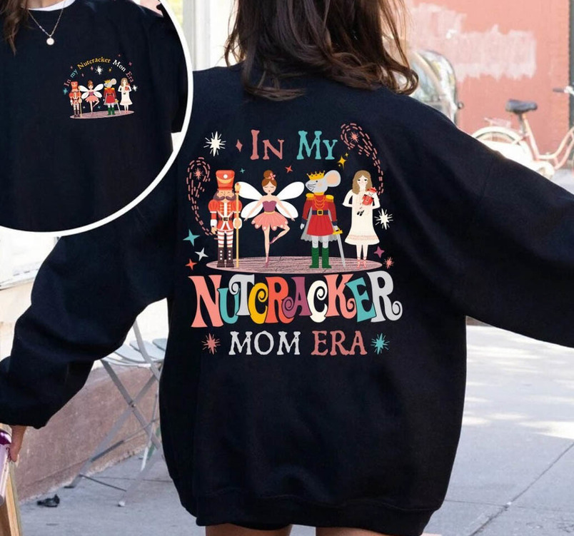 In My Nutcracker Mom Era Retro Shirt, Christmas Sweater Unisex Hoodie