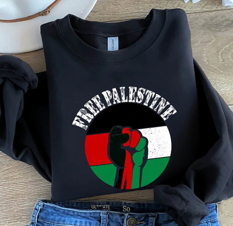 Free Palestine Shirt , Equality Unisex Hoodie Long Sleeve