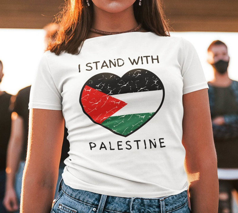 I Stand With Palestine Shirt, End War Crewneck Unisex Hoodie
