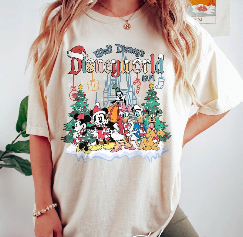 Disney Friends Christmas Shirt, Disney Characters With Balloons T