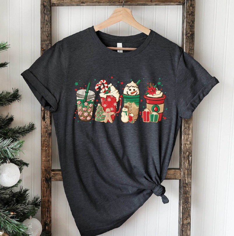 Christmas Coffee Shirt, Current Mood Christmas Short Sleeve Tee Tops