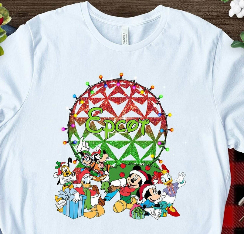 Epcot Walt Disney Shirt, Mickey And Friends Tee Tops Sweatshirt