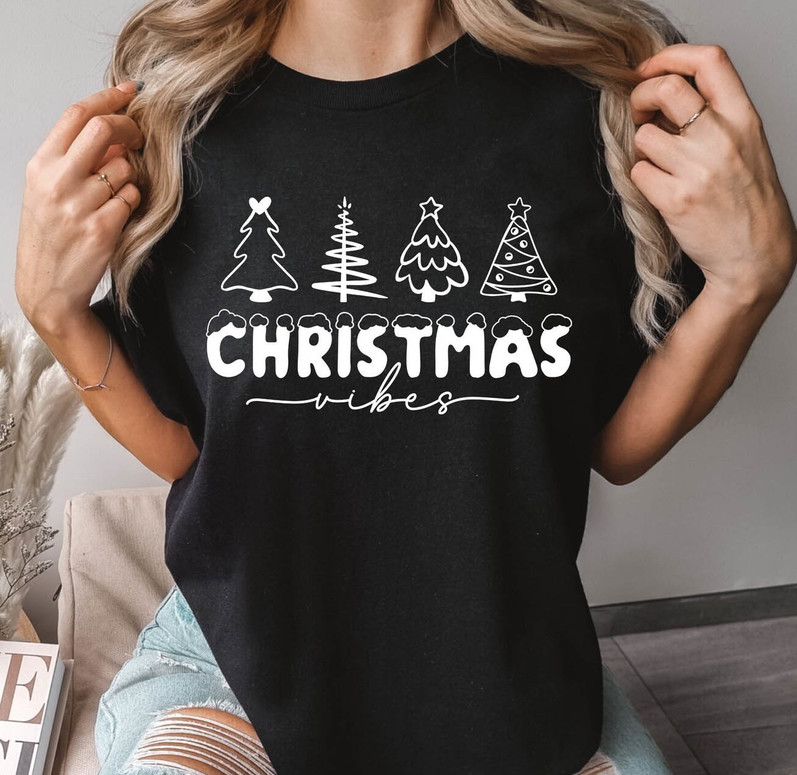 Christmas Vibes Shirt, Retro Christmas Crewneck Sweatshirt
