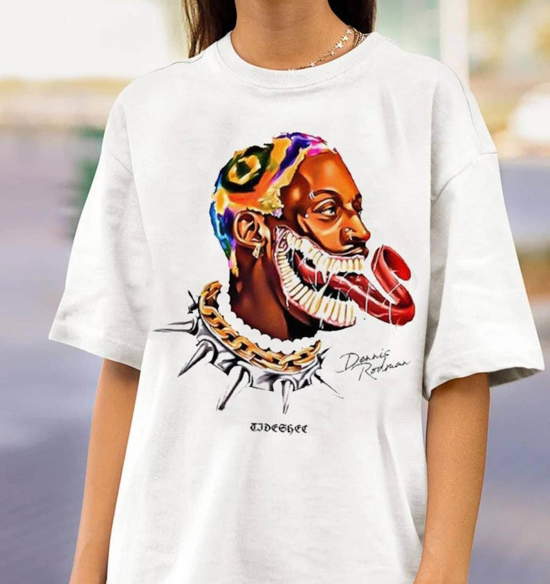 Dennis Rodman Art Acid Shirt, Retro Chicago Bulls Long Sleeve Short Sleeve