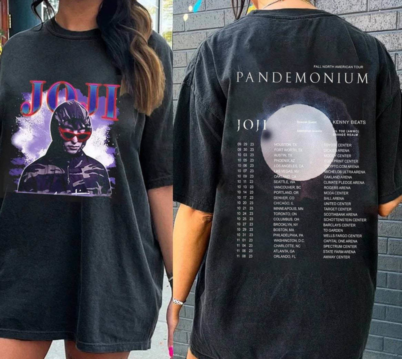 Joji Tour Shirt, Pandemonium 2023 Concert Unisex T Shirt Crewneck