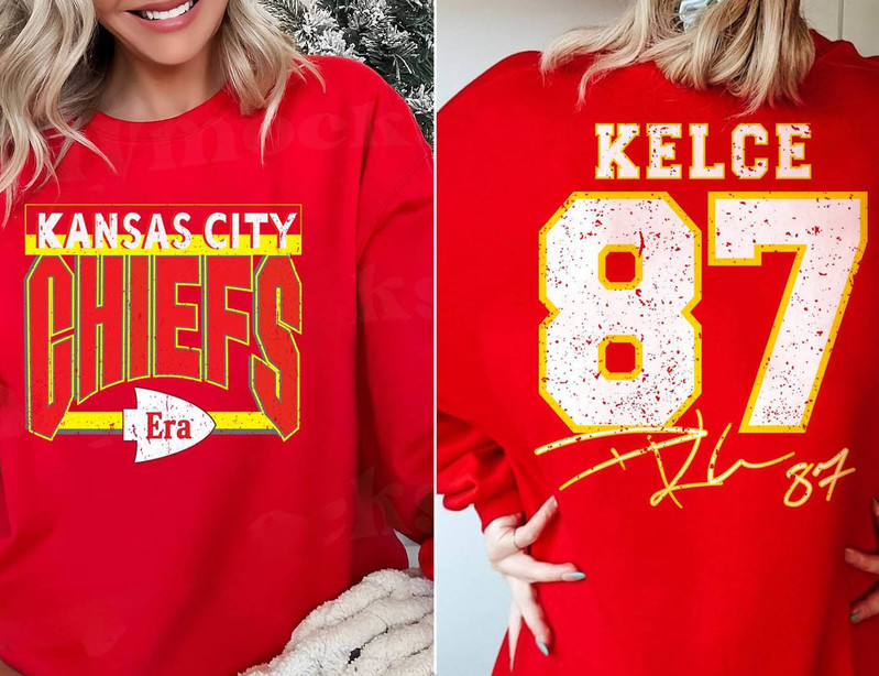 Travis Kelce Shirt, America Football Kansas City Vintage Sweatshirt Short Sleeve
