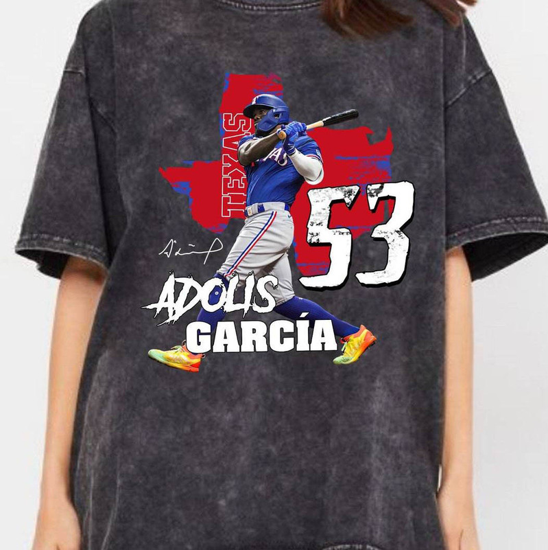 Adolis Garcia Shirt, Texas Rangers Long Sleeve Unisex T Shirt