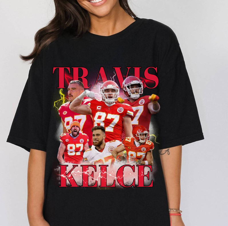 Travis Kelce Shirt, Kansas City Vintage Unisex Hoodie Crewneck