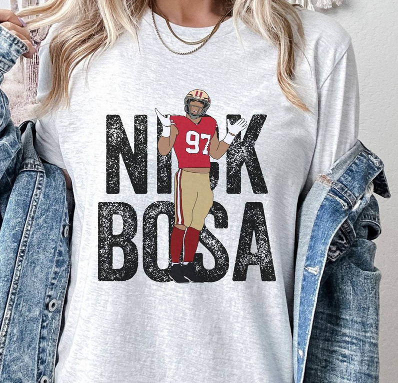 Nick Bosa Shirt, San Francisco Football Long Sleeve Short Sleeve