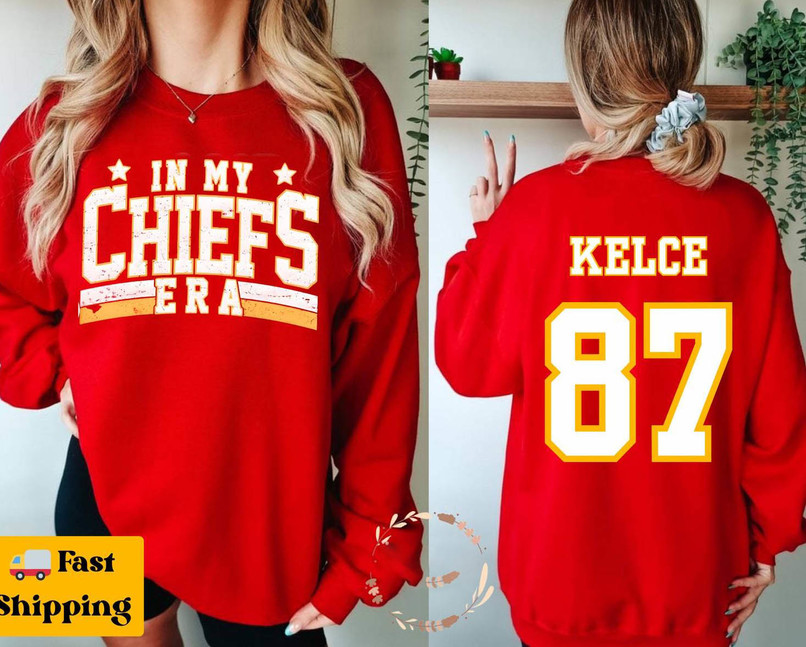 In My Chiefs Era Shirt, Travis Kelce Chiefs Football Sweatshirt Short Sleeve