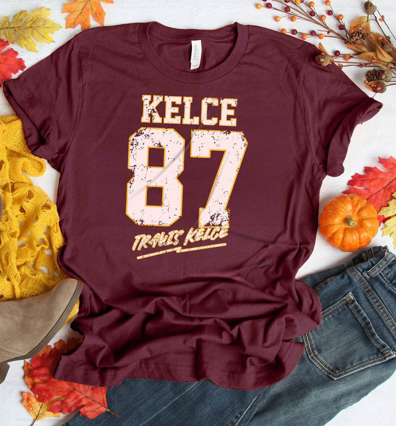 Nfl Kansas City Shirt, Travis Kelce Short Sleeve Sweatshirt