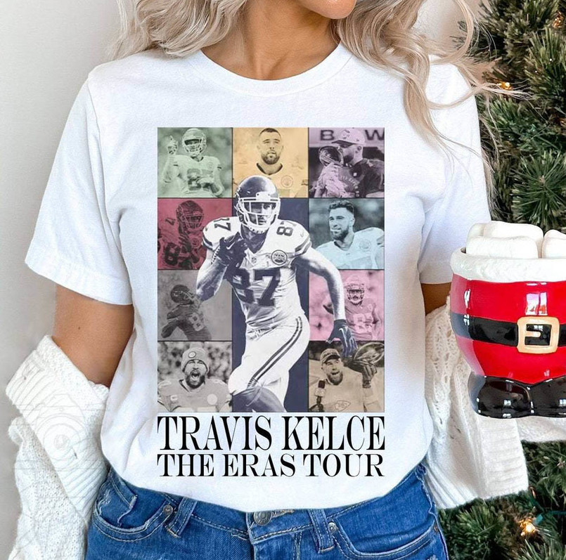Vintage Travis Kelce Eras Tour Shirt, Kansas City Chiefs Short Sleeve Long Sleeve