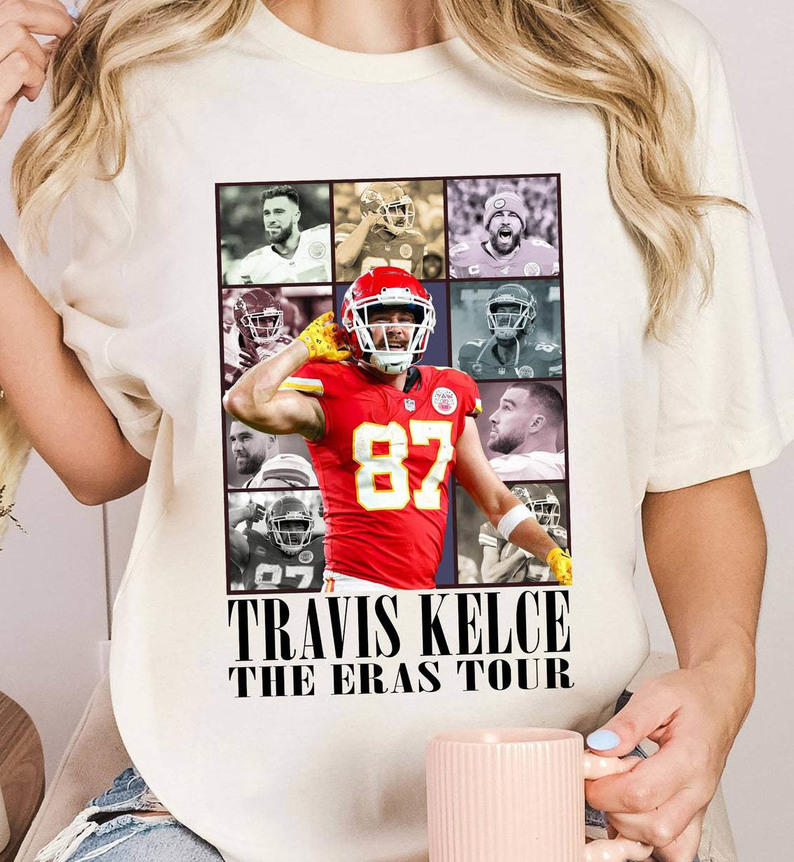 Travis Kelce The Eras Tour Shirt, Kc Football Unisex T Shirt Short Sleeve