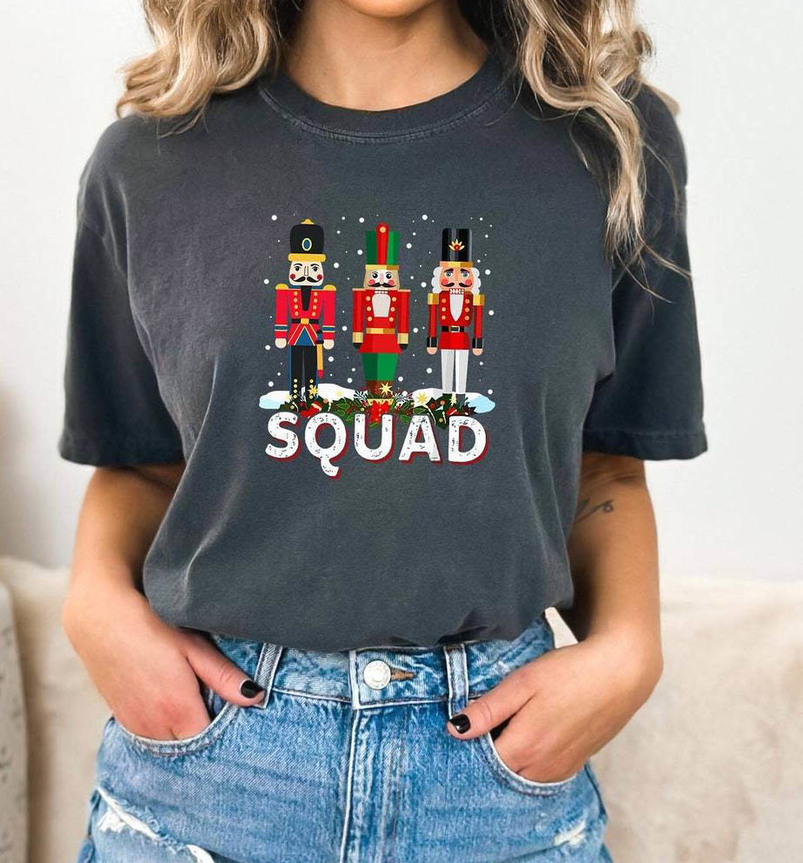 Nutcracker Squad Comfort Shirt, Christmas Nutcracker Unisex T Shirt Long Sleeve