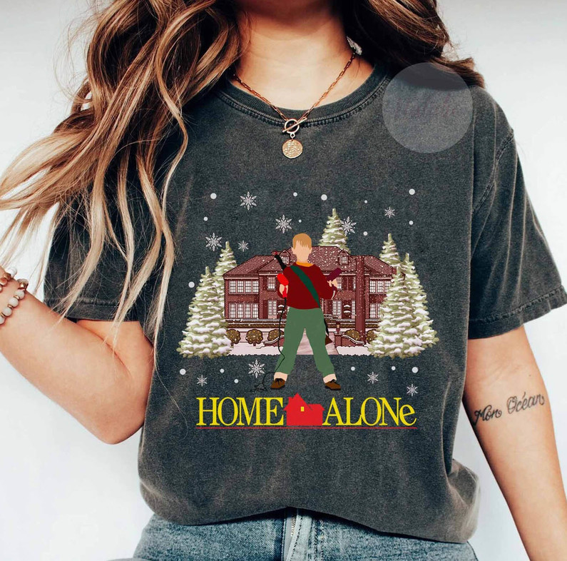 All The Home Alone Shirt, Mccallister Home Security Short Sleeve Tee Tops