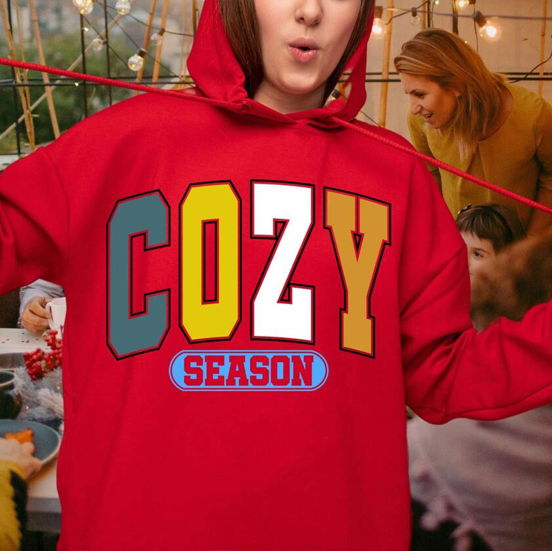 Cozy Season Thanksgiving Shirt, Cozy Lover Thankful Unisex Hoodie Tee Tops