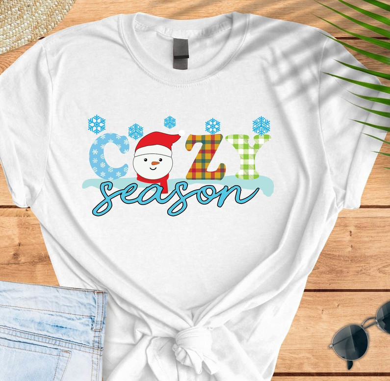 Christmas Cozy Season Shirt, Christmas Party Unisex Hoodie Long Sleeve