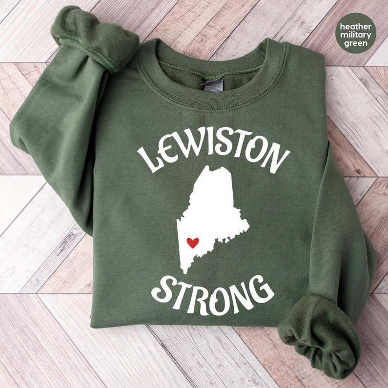 Maine Strong Trendy Shirt, Pray For Lewiston Long Sleeve Short Sleeve